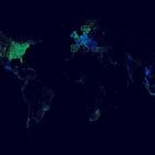 Світова карта чекінів у Facebook: Україна – чорна пляма