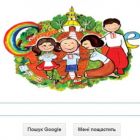 Google додав до свого логотипу щасливу українську родину, церкву і тризуби