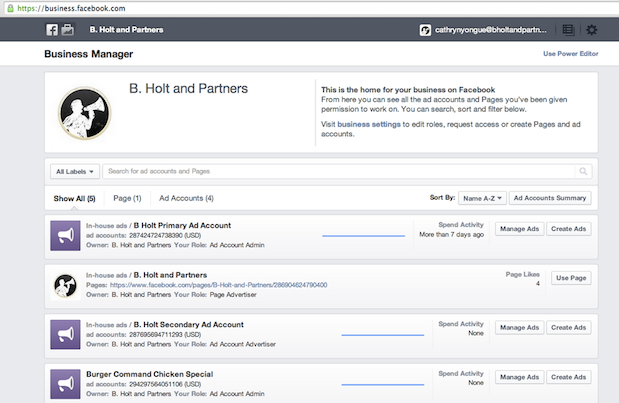 Facebook запустив Business Manager, інструмент для ведення рекламних кампаній
