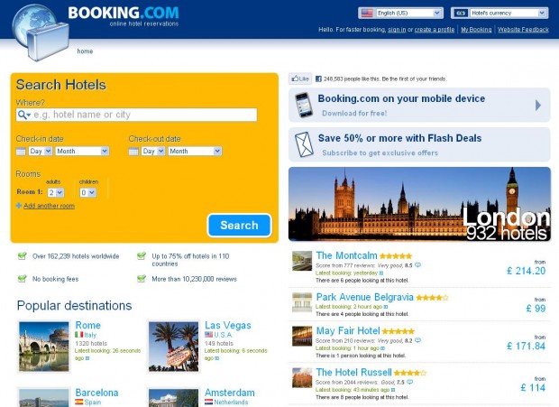 Booking.com видалить з бази готелі, які належать Януковичу та колишнім міністрам
