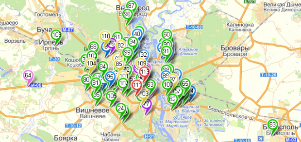 Волонтери Києва, що витягнуть зі снігової халепи (мапа)