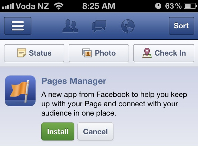 Facebook запускає мобільний додаток для управління корпоративними сторінками