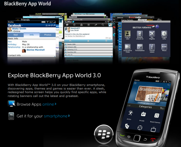 Магазин додатків BlackBerry App World відкрився для українських абонентів МТС