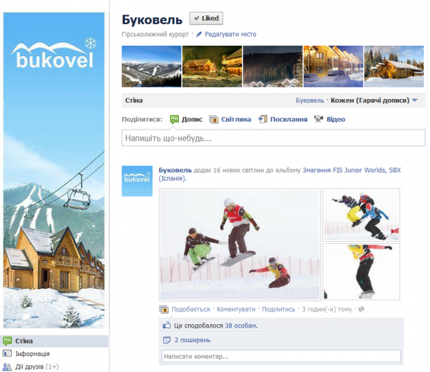 7 найпопулярніших місць в українському Facebook
