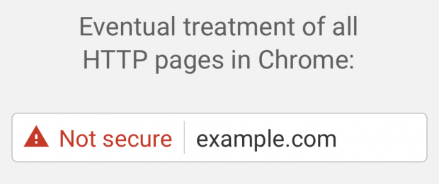 Google Chrome почав попереджати про небезпечні HTTP сторінки