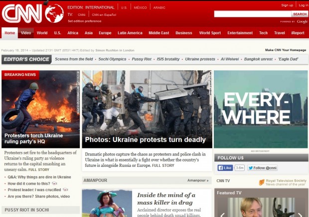 Події в Україні стали темою №1 для всіх найбільших онлайн видань світу