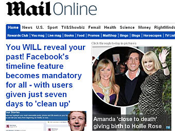 The Daily Mail стала найпопулярнішою онлайн газетою світу