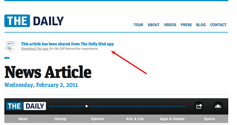 The Daily    перша в світі iPad газета