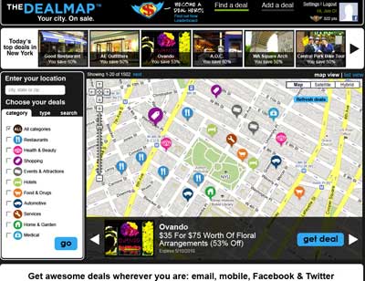 Google придбав сервіс групових знижок Dealmap
