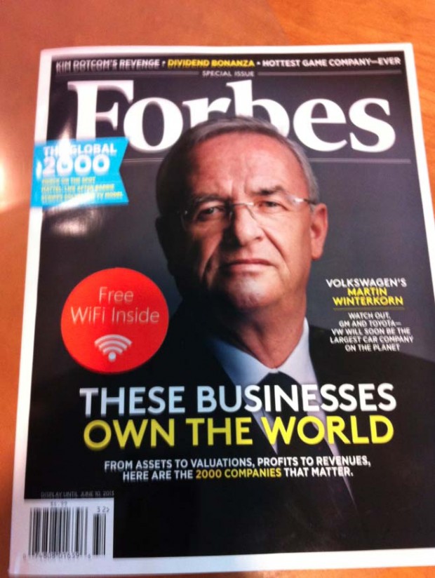 В американський спецвипуск Forbes вбудували точку доступу
