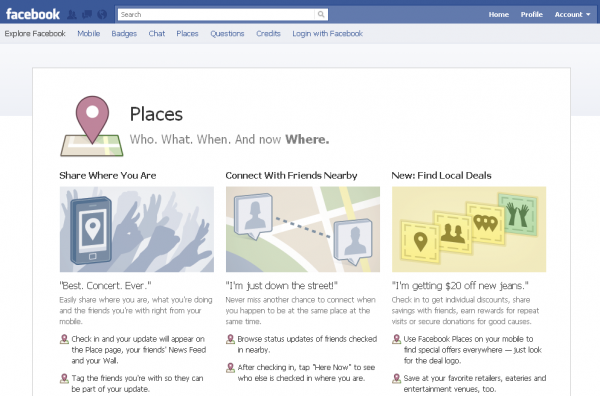 Facebook Places став доступним в Україні