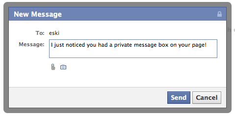 Facebook тестує приватні повідомлення між сторінками і людьми