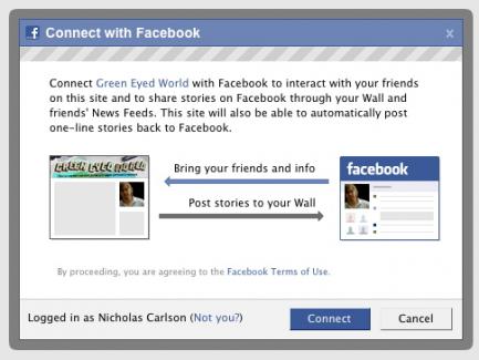 Facebook прикриває «Facebook Connect»