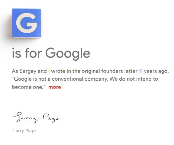 В Google грандіозні зміни: Пейдж покидає пост CEO, компанія переходить в холдинг Alphabet