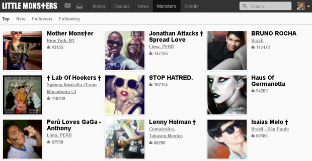 Lady Gaga запустила власну соціальну мережу «Little Monsters»