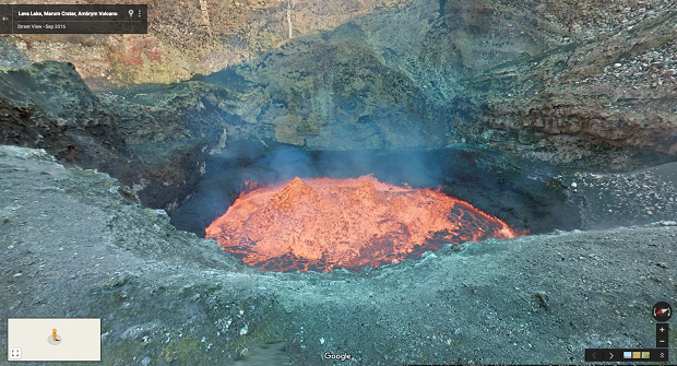 Google дозволить побувати у кратері вулкану