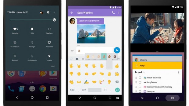 Оновлений Android 7.0 Nougat дозволить користуватись двома додатками одночасно