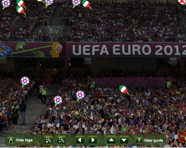 Знайди себе на стадіонах під час матчів ЄВРО 2012