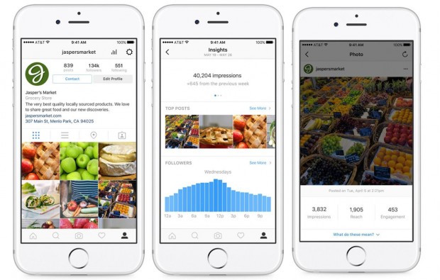 Instagram запускає бізнес профілі з аналітикою в Україні