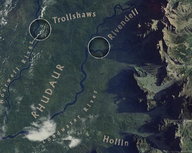 Google створив карту Середземя – світу хобітів, тролів, людей та ельфів