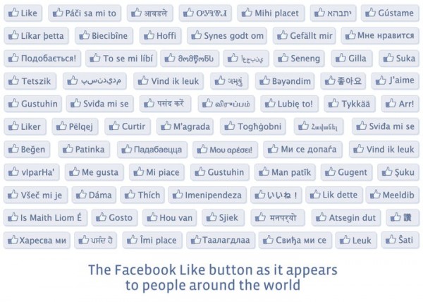Facebook відзначив першу річницю кнопки Like