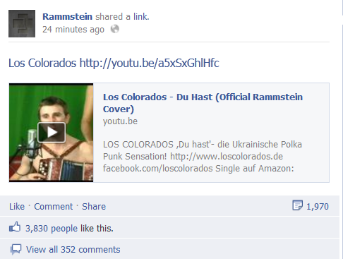 Після успіху з Кеті Пері Los Colorados взявся за Rammstein (оновлено)