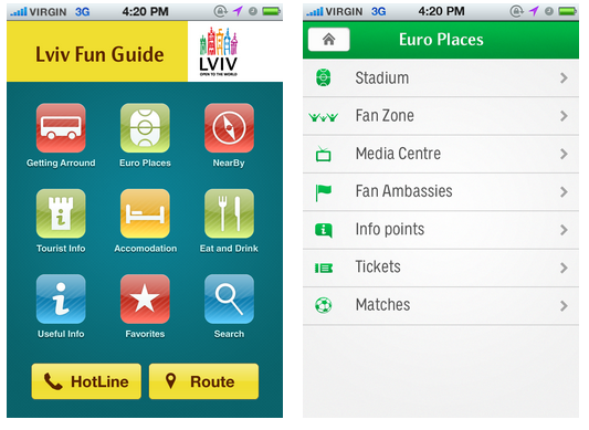 Львів розробив мобільні додатки для Євро 2012