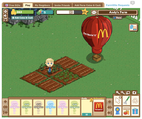 McDonald’s зайнявся фермерством у Facebook