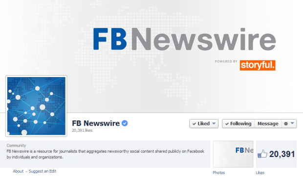Facebook запустив власну новинарну агенцію FB Newswire
