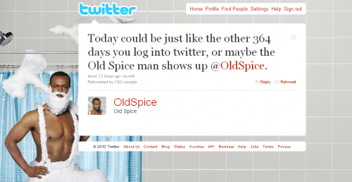 Old Spice провів нестандартну рекламну кампанію з використанням Youtube i Twitter
