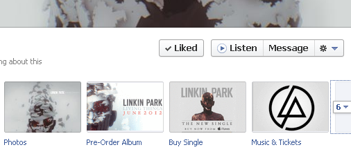 Facebook додає кнопку «Listen» до сторінок співаків та музичних груп