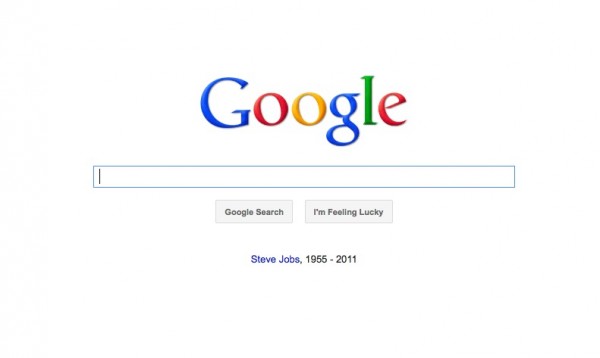 Смерть Стіва Джобса: Google i Wired змінили свої головні сторінки
