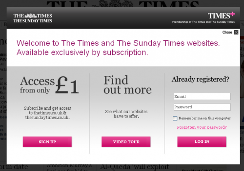 Сайт газети Times став повністю платним