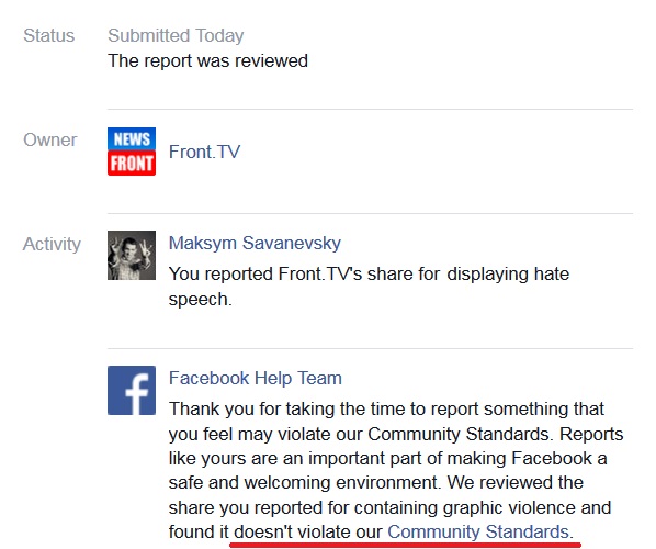 Facebook продовжує масово блокувати українців та ігнорує порушення з боку антиукраїнських користувачів (оновлено)