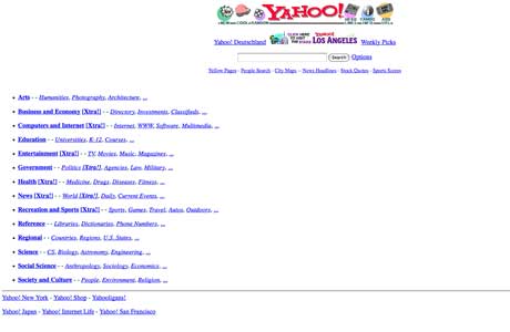 Як виглядали 20 популярних сайтів під час їхнього запуску